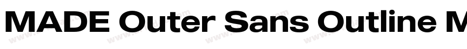MADE Outer Sans Outline Medium PERSONAL USE字体转换